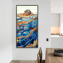 Load image into Gallery viewer, AB Diamond Painting - Full Round - Fox reflection in water (40*80CM)
