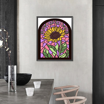 AB Diamond Painting - Full Round - glass art window grilles (40*50CM)