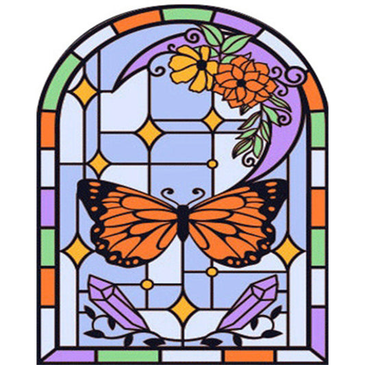 AB Diamond Painting - Full Round - glass art window grilles (40*50CM)