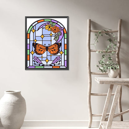 AB Diamond Painting - Full Round - glass art window grilles (40*50CM)