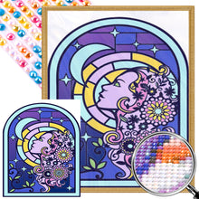Load image into Gallery viewer, AB Diamond Painting - Full Round - glass art window grilles (40*50CM)
