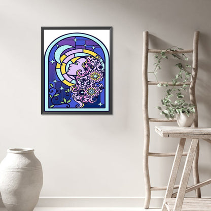 AB Diamond Painting - Full Round - glass art window grilles (40*50CM)