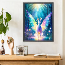 Load image into Gallery viewer, Diamond Painting - Full Round - Elf Deer in Forest Lake (30*40CM)
