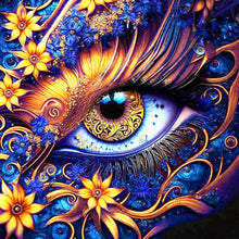 Load image into Gallery viewer, Diamond Painting - Full Round - Flower and Dragon&#39;s Eye (30*30CM)
