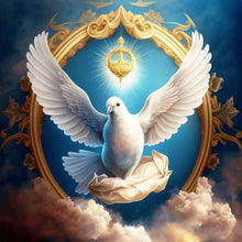 Load image into Gallery viewer, Diamond Painting - Full Round - white dove of heaven (30*30CM)
