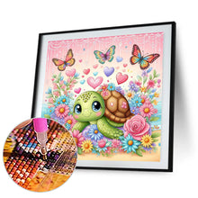 Load image into Gallery viewer, Diamond Painting - Full Round - flower bush turtle (30*30CM)
