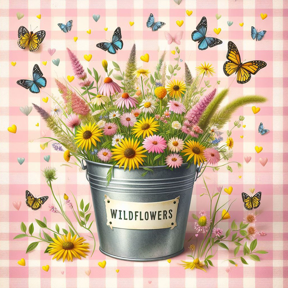 Diamond Painting - Full Round - flowers (30*30CM)