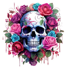Load image into Gallery viewer, Diamond Painting - Full Round - rose skull (30*30CM)
