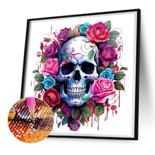 Load image into Gallery viewer, Diamond Painting - Full Round - rose skull (30*30CM)
