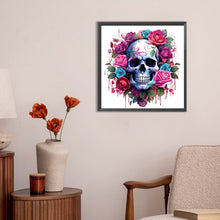 Load image into Gallery viewer, Diamond Painting - Full Round - rose skull (30*30CM)
