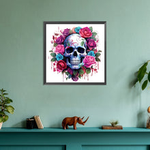 Load image into Gallery viewer, Diamond Painting - Full Round - rose skull (30*30CM)
