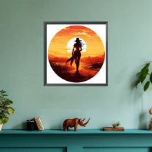 Load image into Gallery viewer, Diamond Painting - Full Round - western cowgirl (30*30CM)
