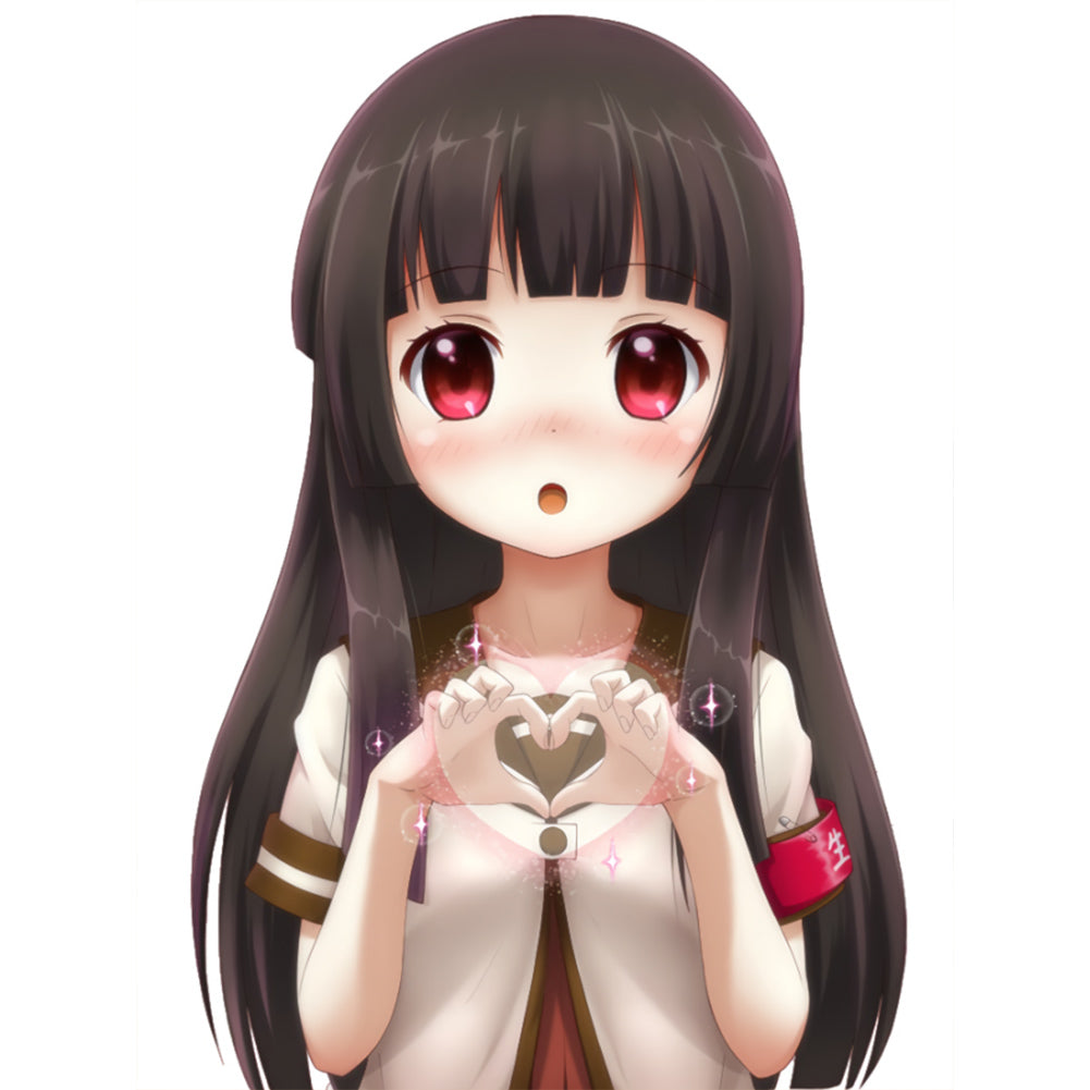 Diamond Painting - Full Round - girl (30*40CM)