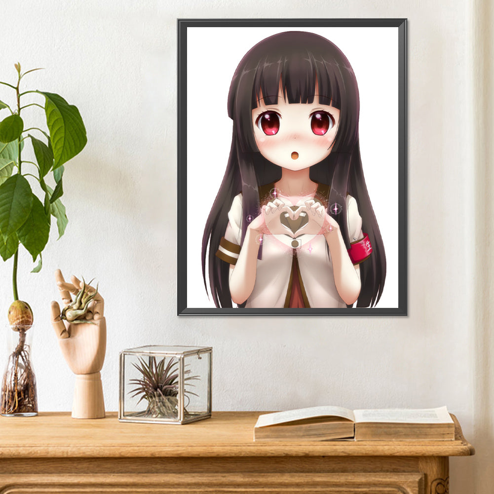 Diamond Painting - Full Round - girl (30*40CM)
