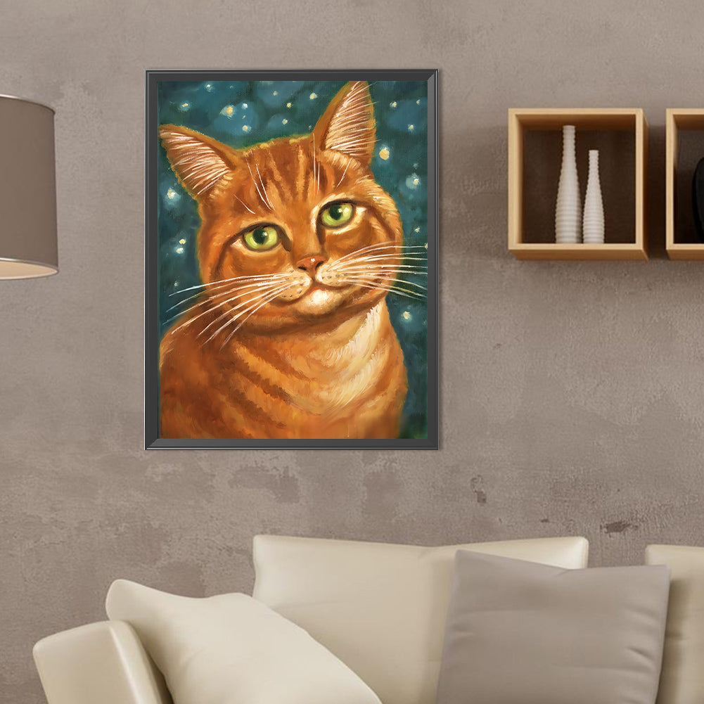 Diamond Painting - Full Round - fat cat (30*40CM)