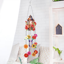 Load image into Gallery viewer, Double Side Wind Chime Diamond Art Hanging Pendant for Home Decor (Rose Lantern)
