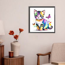 Load image into Gallery viewer, Diamond Painting - Full Round - kitten (30*30CM)
