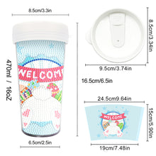 Load image into Gallery viewer, Easter 470ML Travel Diamond Painting Art Cup BPA Free With Lid (Rabbit Bottom)
