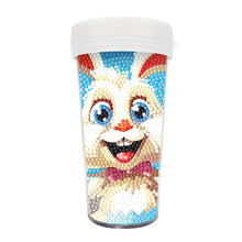 Load image into Gallery viewer, Easter 470ML Travel Diamond Painting Art Cup BPA Free With Lid (Cute Rabbit)
