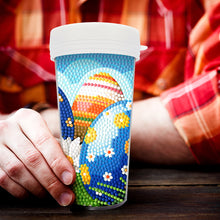 Load image into Gallery viewer, Easter 470ML Travel Home Diamond Painting Art Water Cup BPA Free With Lid (Eggs)
