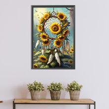 Load image into Gallery viewer, Diamond Painting - Full Round - Sunflower Dream Catcher (30*45CM)

