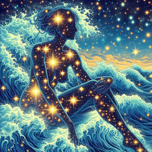 Load image into Gallery viewer, Diamond Painting - Full Round - goddess of sea and stars (30*30CM)

