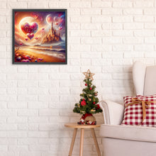 Load image into Gallery viewer, Diamond Painting - Full Round - Beach hearts and castle (30*30CM)
