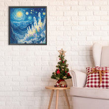 Load image into Gallery viewer, Diamond Painting - Full Round - Crystal Mountain under the Moon (30*30CM)
