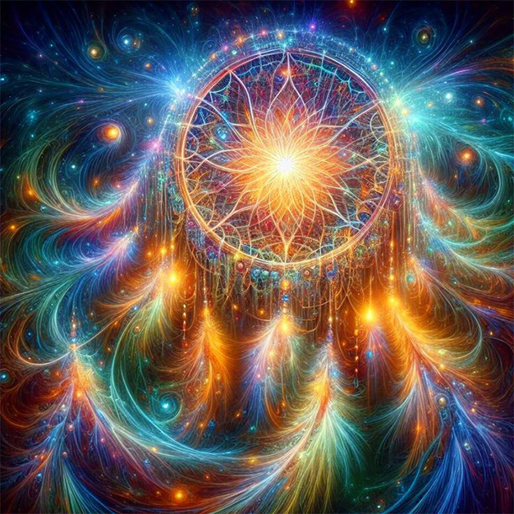 Diamond Painting - Full Round - Fantasy Star Dream Catcher (30*30CM)