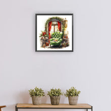 Load image into Gallery viewer, Diamond Painting - Full Round - Red curtain green sofa (30*30CM)
