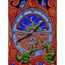 Load image into Gallery viewer, Diamond Painting - Full Round - Two green dinosaurs (30*40CM)
