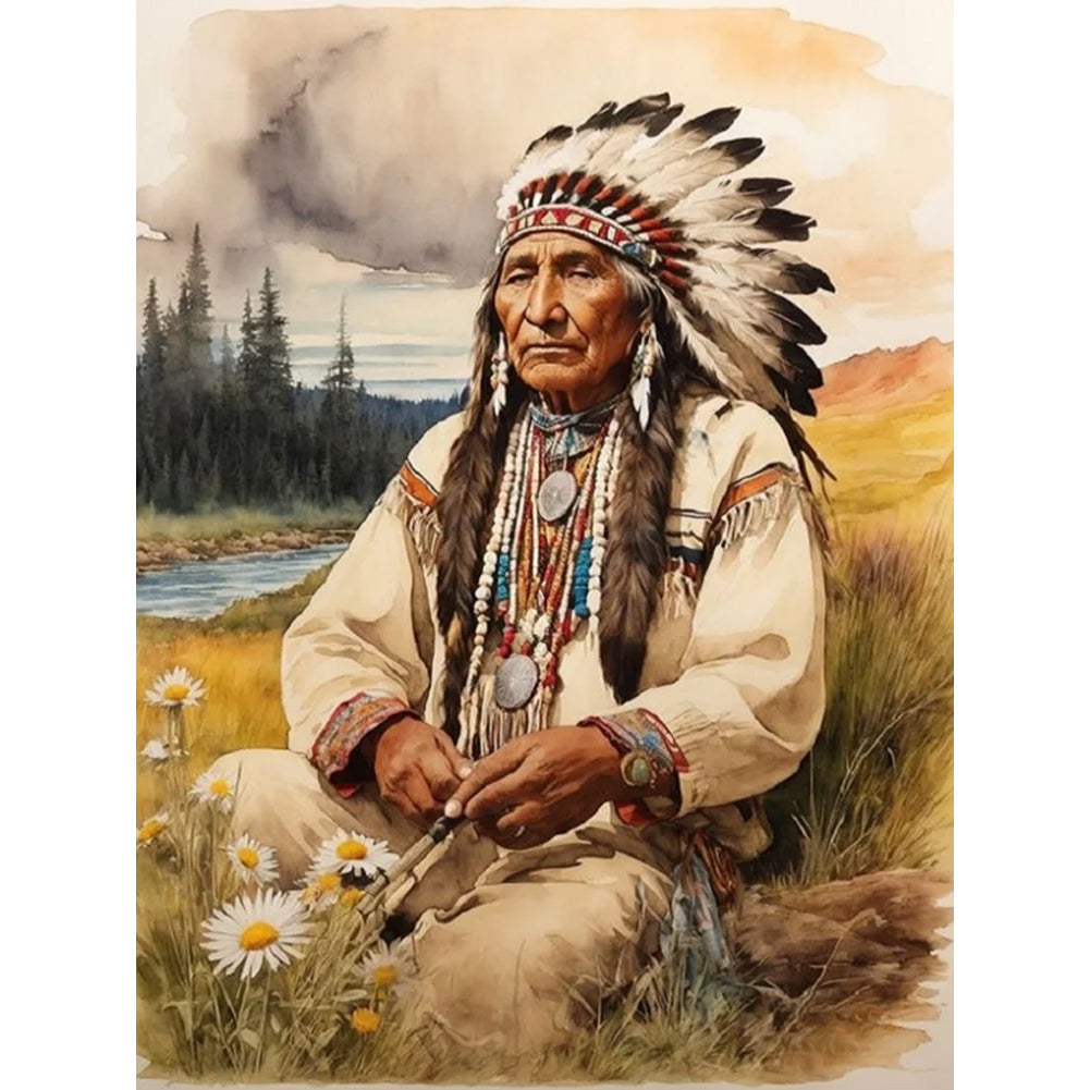 Diamond Painting - Full Round - indian (30*40CM)