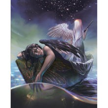 Load image into Gallery viewer, Diamond Painting - Full Round - black and white angel (40*50CM)
