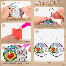 Load image into Gallery viewer, 8 Pairs Double Sided Diamond Painting DIY Earring Making Kit for Women Girls (2)
