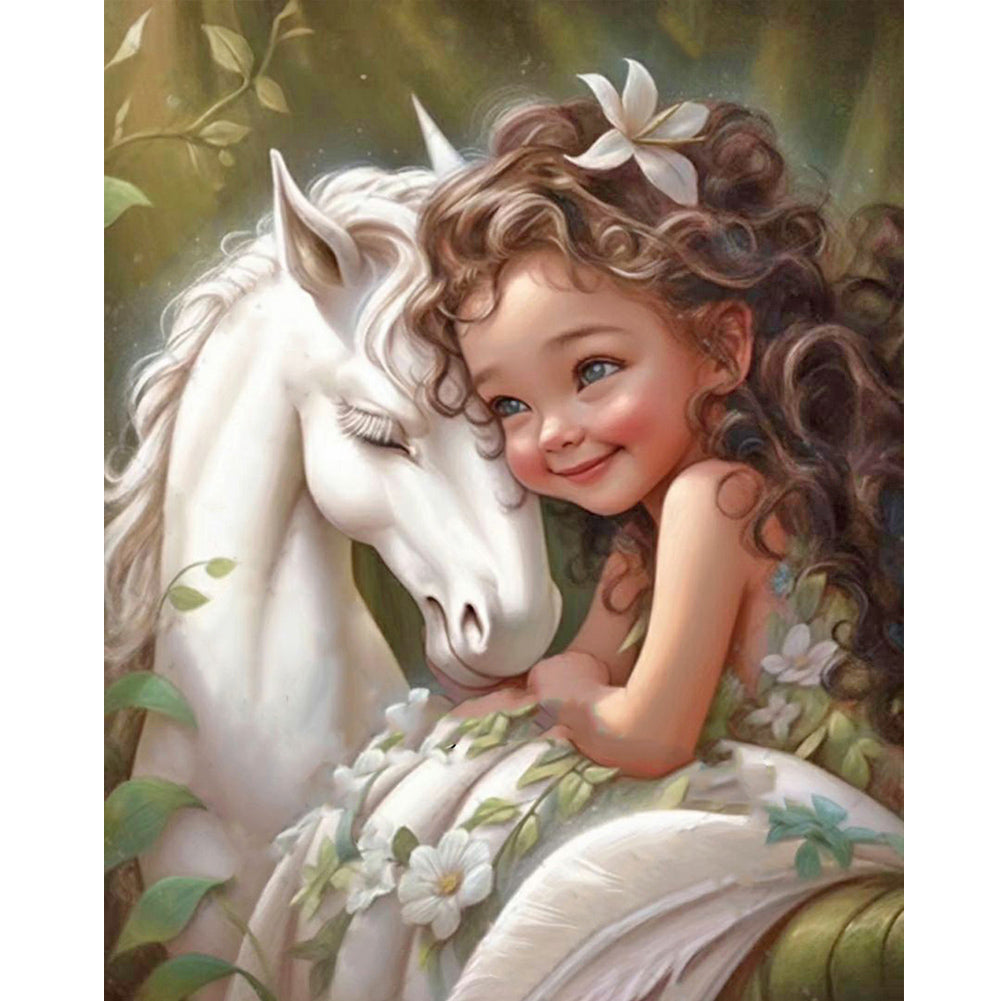 Diamond Painting - Full Round - little girl (40*50CM)