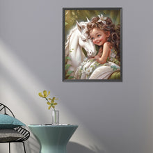 Load image into Gallery viewer, Diamond Painting - Full Round - little girl (40*50CM)
