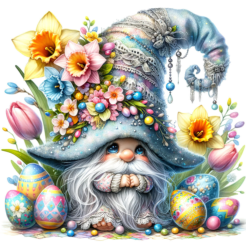 Diamond Painting - Full Round - easter gnome (30*30CM)