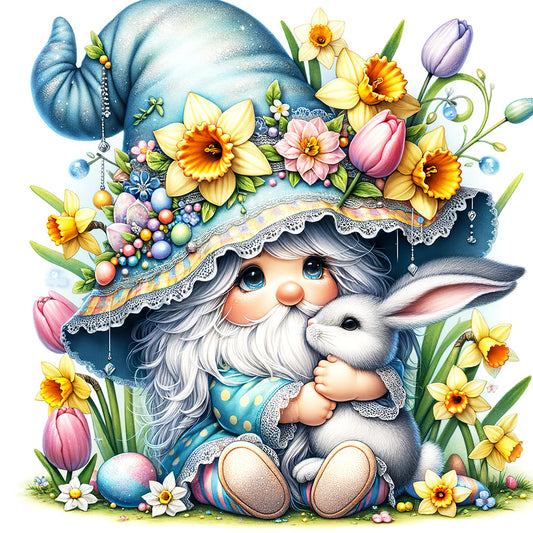 Diamond Painting - Full Round - easter gnome (30*30CM)