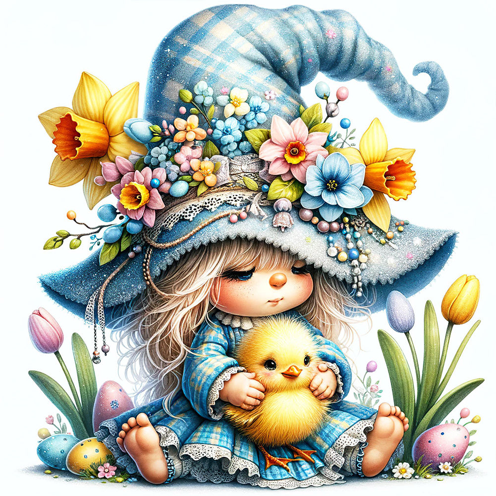Diamond Painting - Full Round - easter gnome (30*30CM)