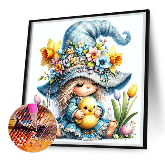 Diamond Painting - Full Round - easter gnome (30*30CM)