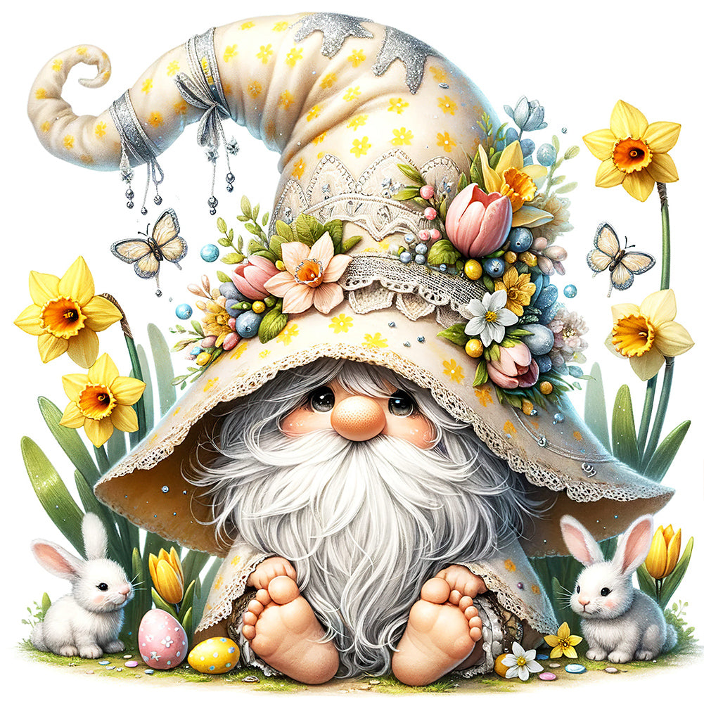 Diamond Painting - Full Round - easter gnome (30*30CM)