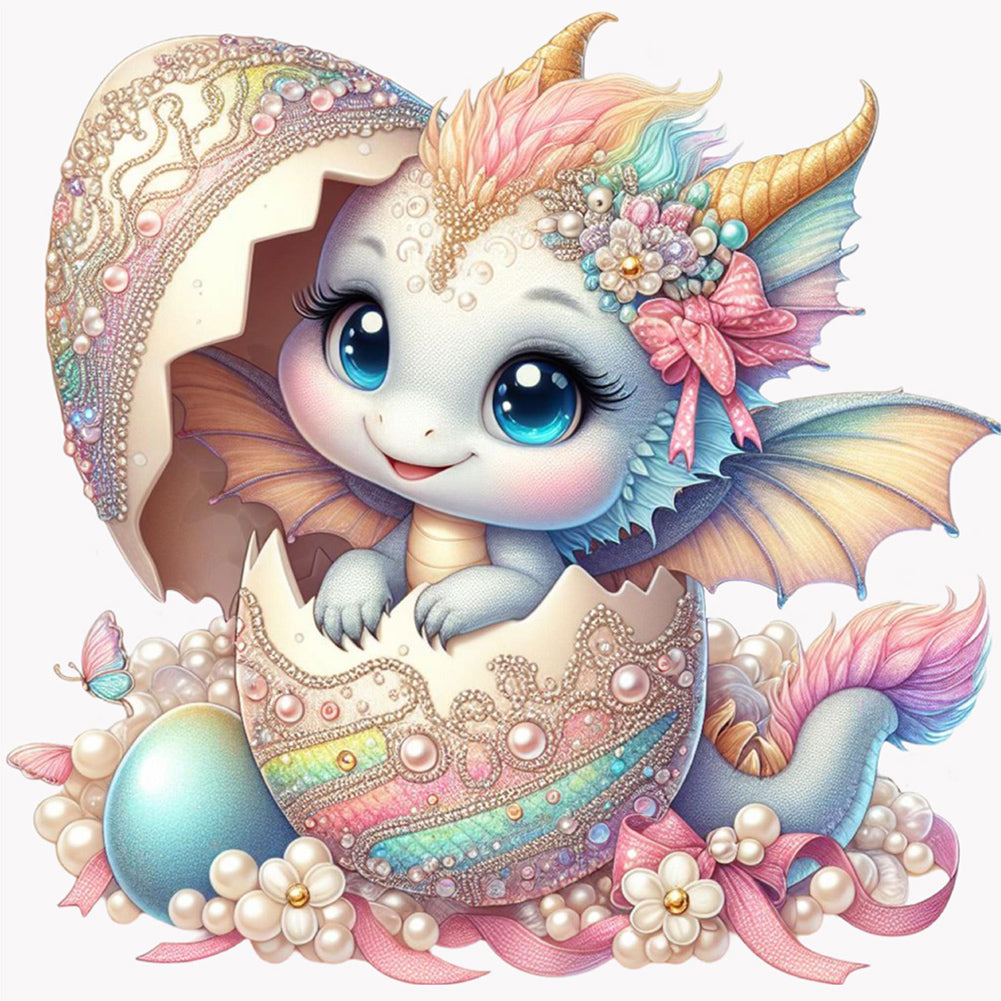 Diamond Painting - Full Round - Gem Dinosaur Egg (30*30CM)