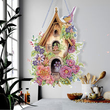 Load image into Gallery viewer, Acrylic Single Side Flower Birdcage Diamond Painting Hanging Pendant Home Decor
