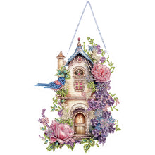 Load image into Gallery viewer, Acrylic Single Side Flower Birdcage Diamond Painting Hanging Pendant Home Decor
