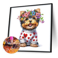 Load image into Gallery viewer, Diamond Painting - Partial Special Shaped - Garland Yorkshire (30*30CM)
