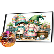 Load image into Gallery viewer, Diamond Painting - Full Round - easter gnome (40*30CM)
