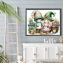 Load image into Gallery viewer, Diamond Painting - Full Round - easter gnome (40*30CM)
