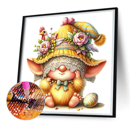 Diamond Painting - Full Round - easter gnome (30*30CM)