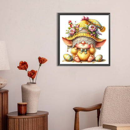 Diamond Painting - Full Round - easter gnome (30*30CM)