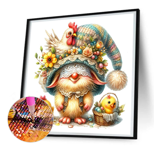 Diamond Painting - Full Round - easter gnome (30*30CM)